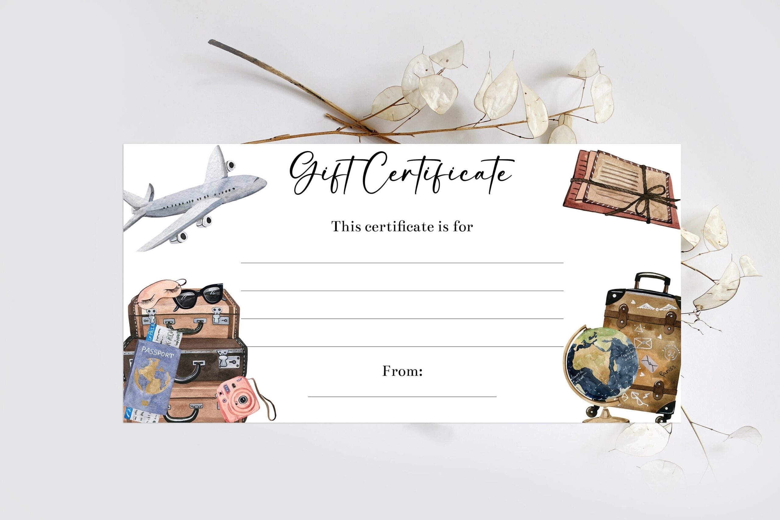 Free Printable Travel Voucher Template