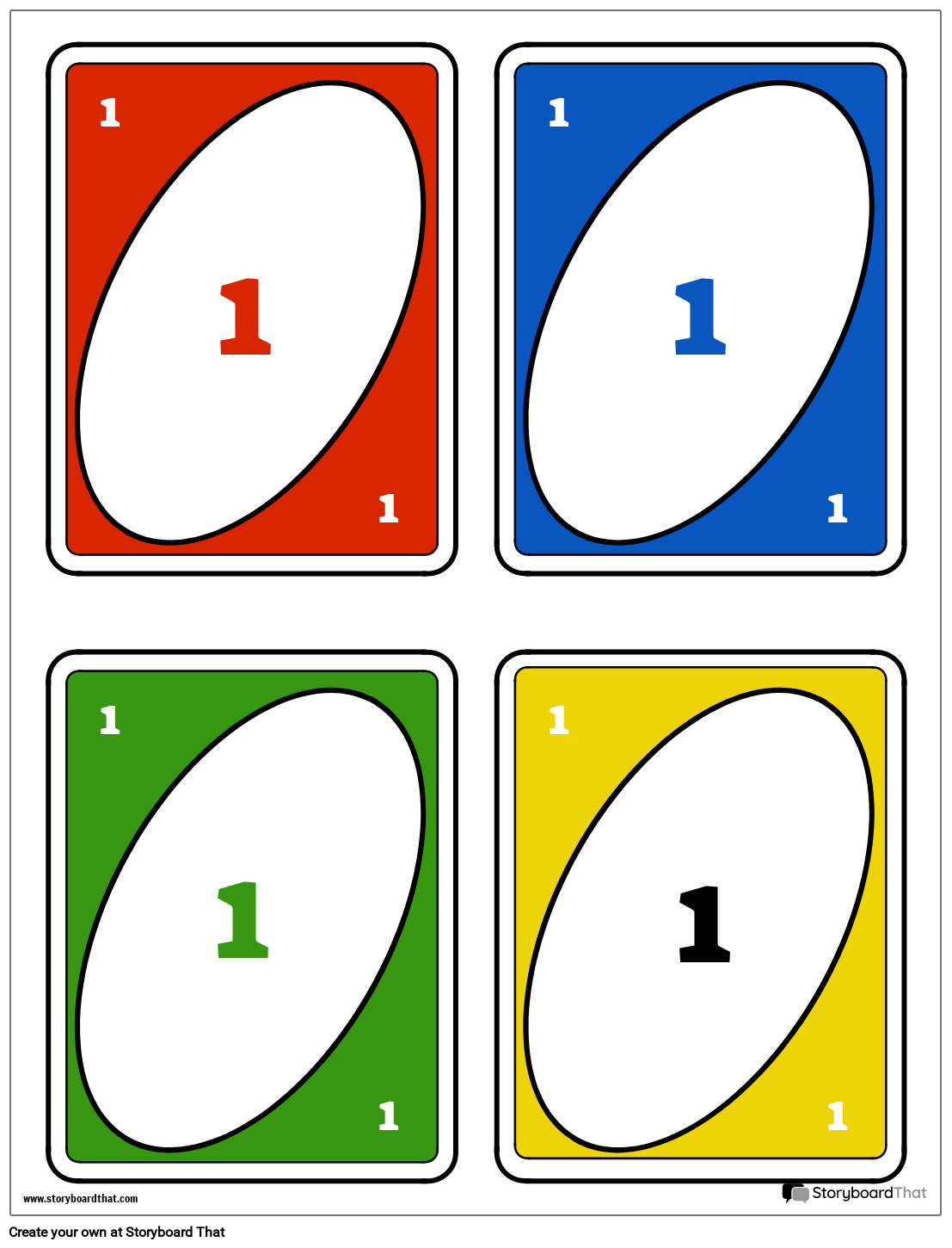 Editable UNO Style Card Game Customizable For Any Subject Hot Worksheets Library