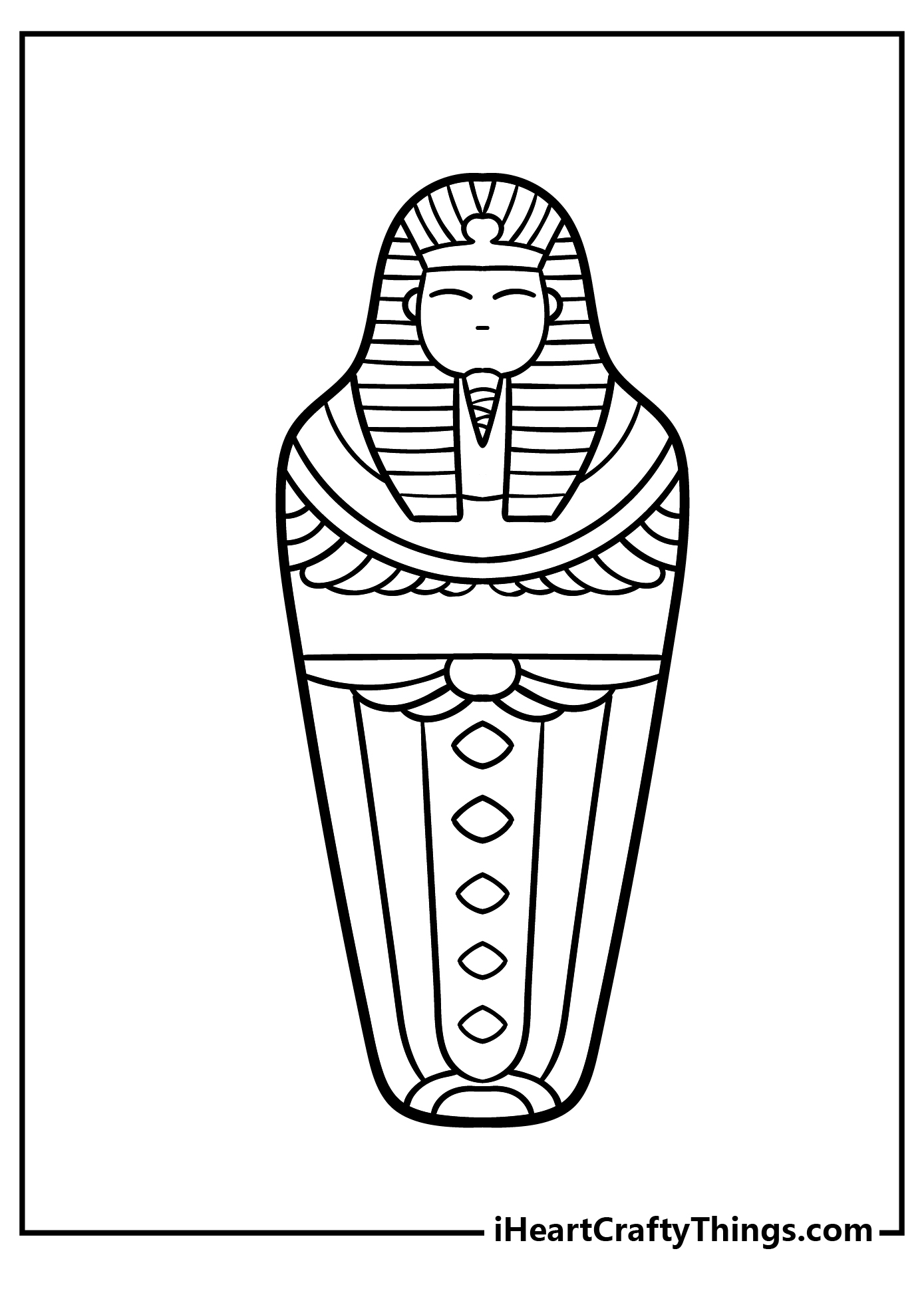 Free Printable Sarcophagus Template Pdf