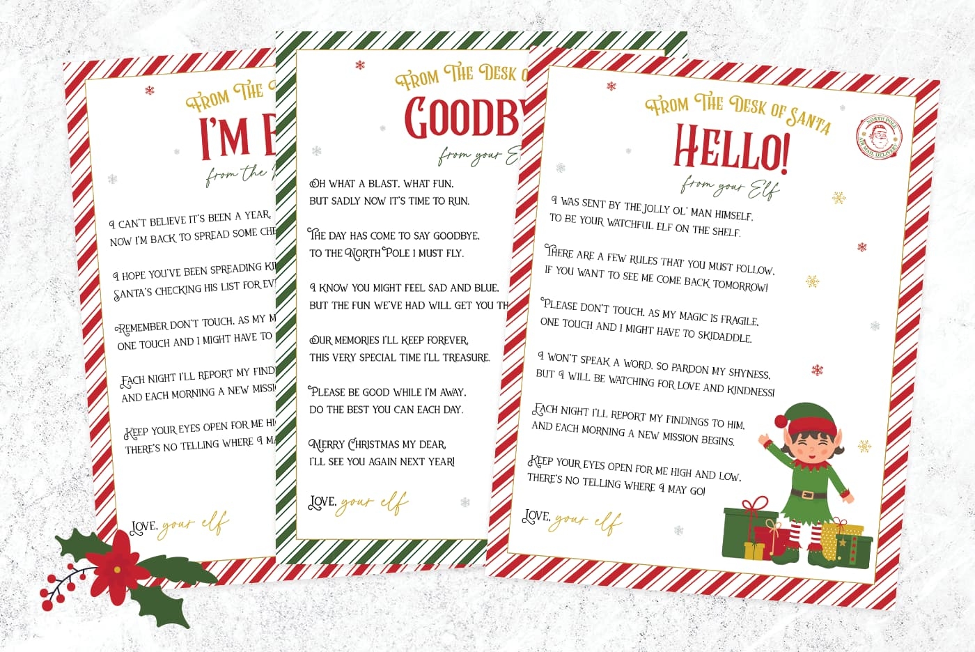 Elf On The Shelf Arrival And Goodbye Letters FREE Printable Set Favorite Printables Elf On The Shelf Arrival And Goodbye Letters FREE Printable Set Favorite Printables