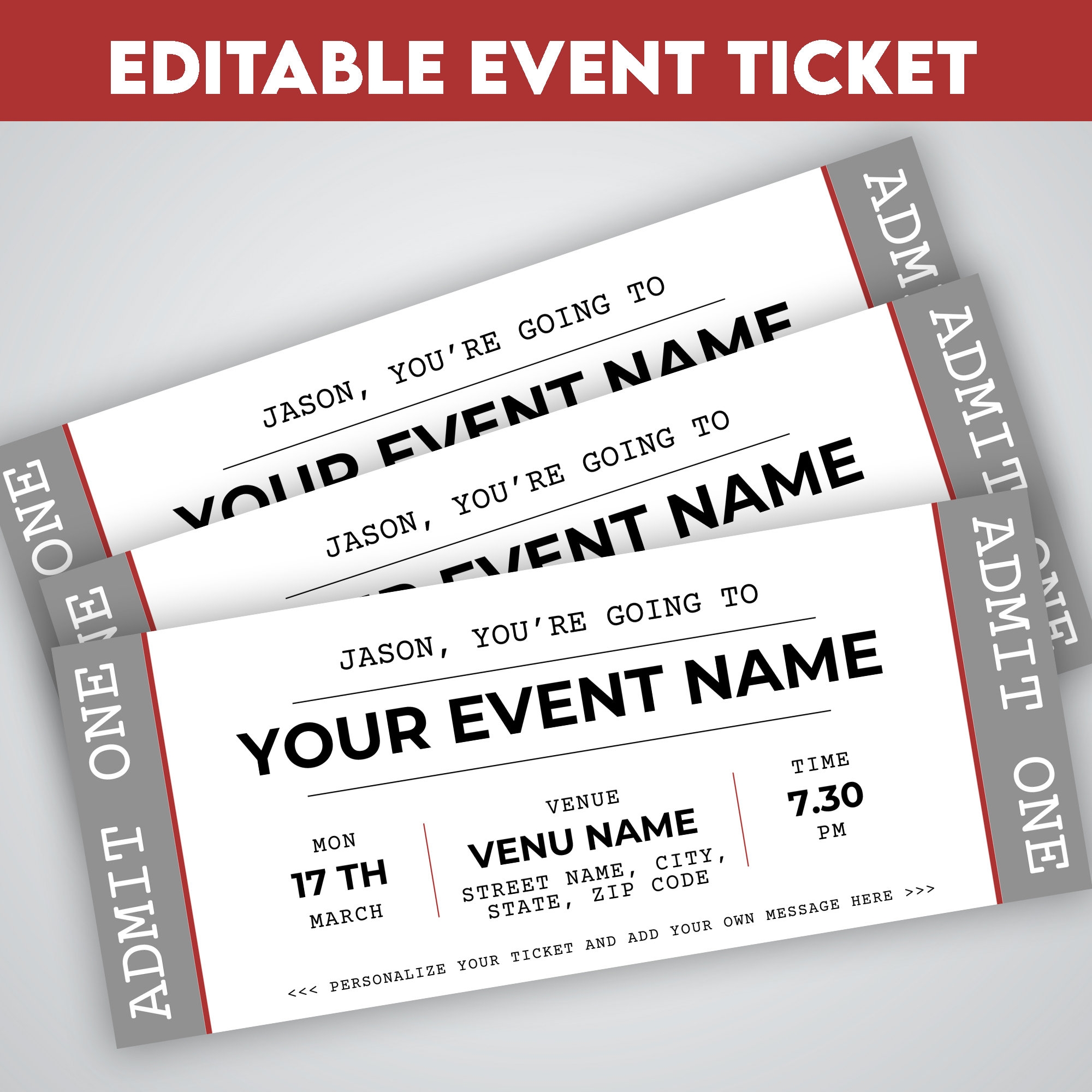 Printable Editable Ticket Template Free Word Printable Editable Ticket Template Free Word