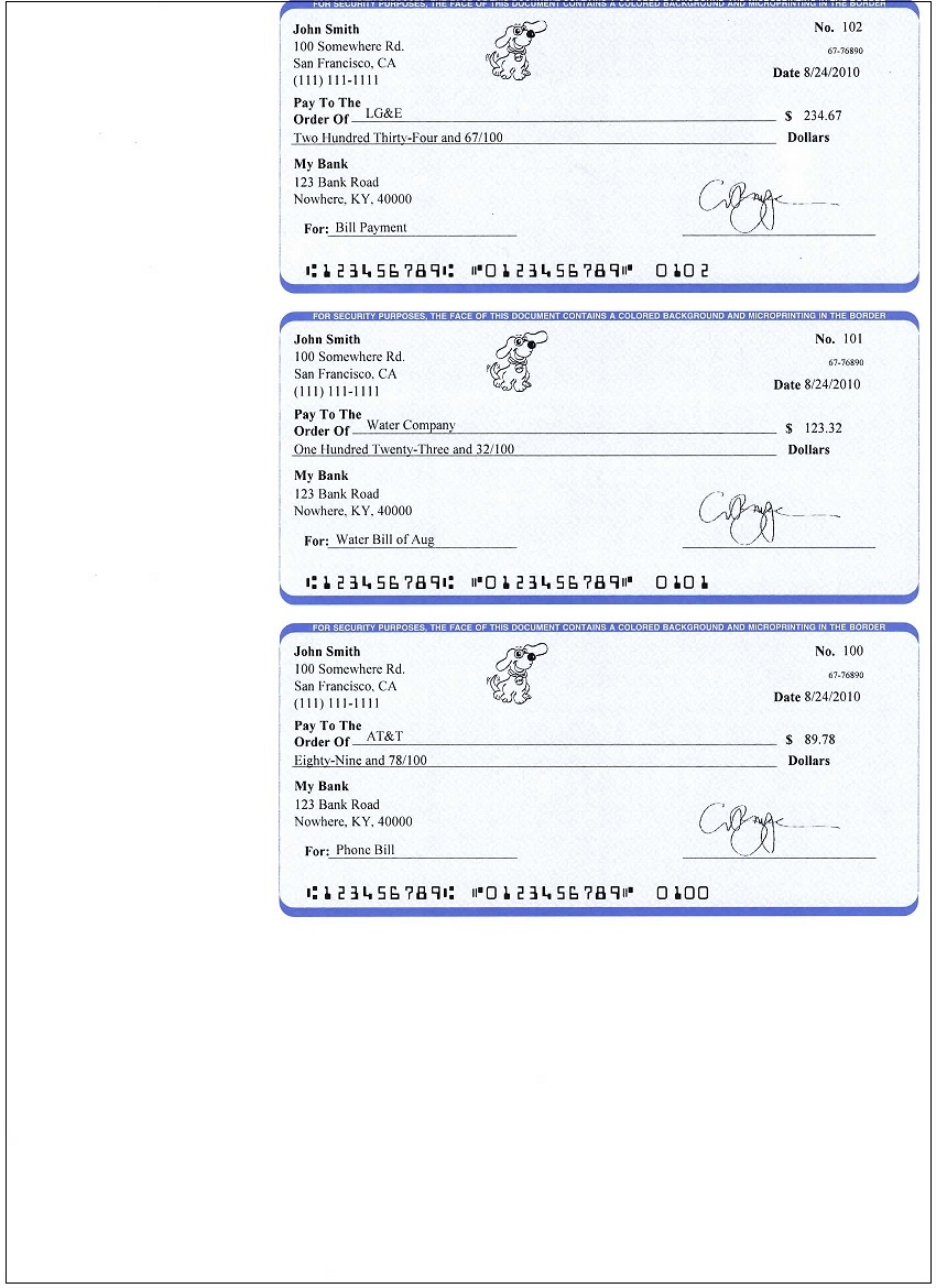 EzCheckPersonal Makes It Easy To Print Pocket sized Personal Check 