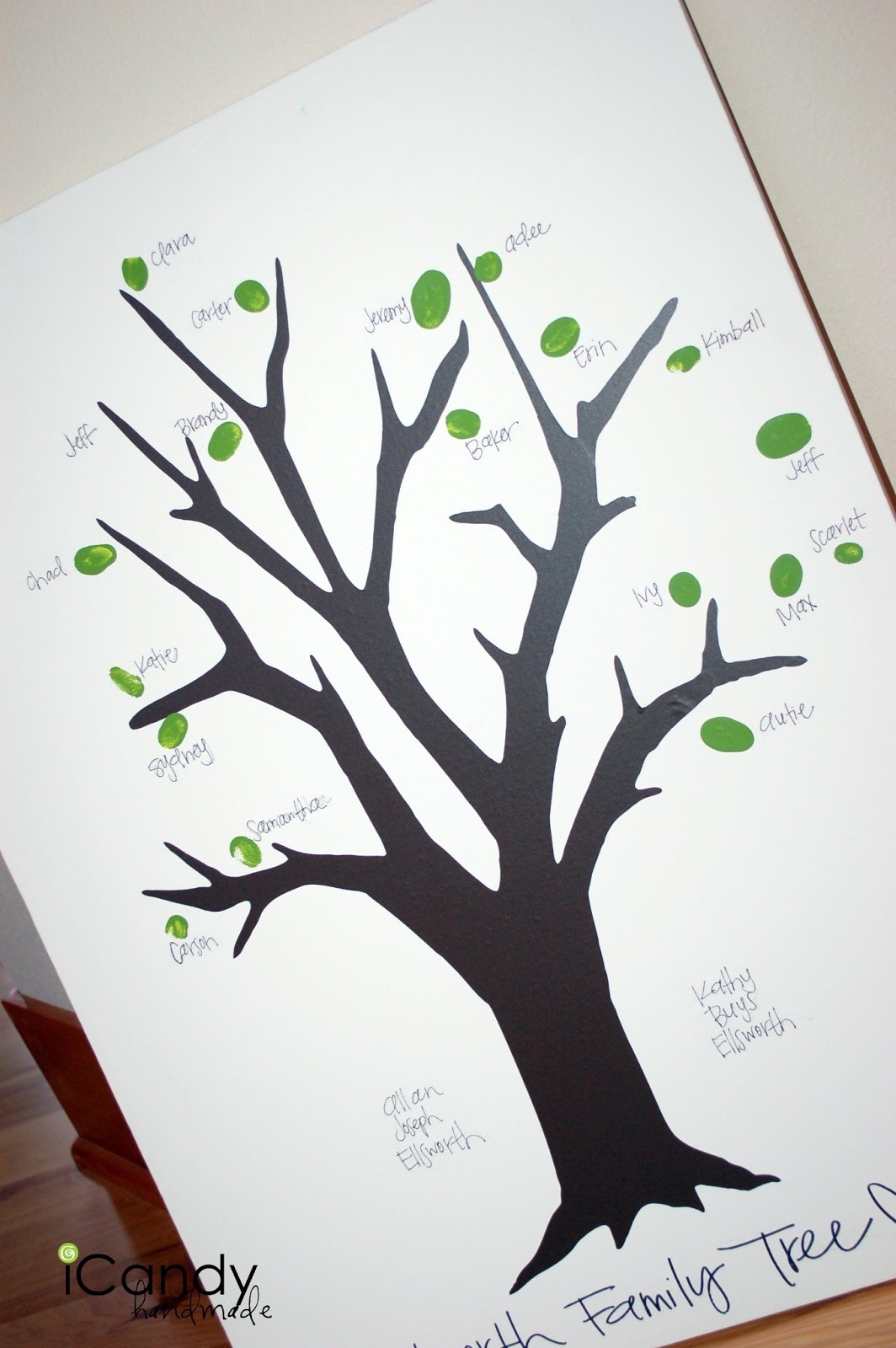 Family Fingerprint Tree beautiful DIY Gift Idea It s Always 