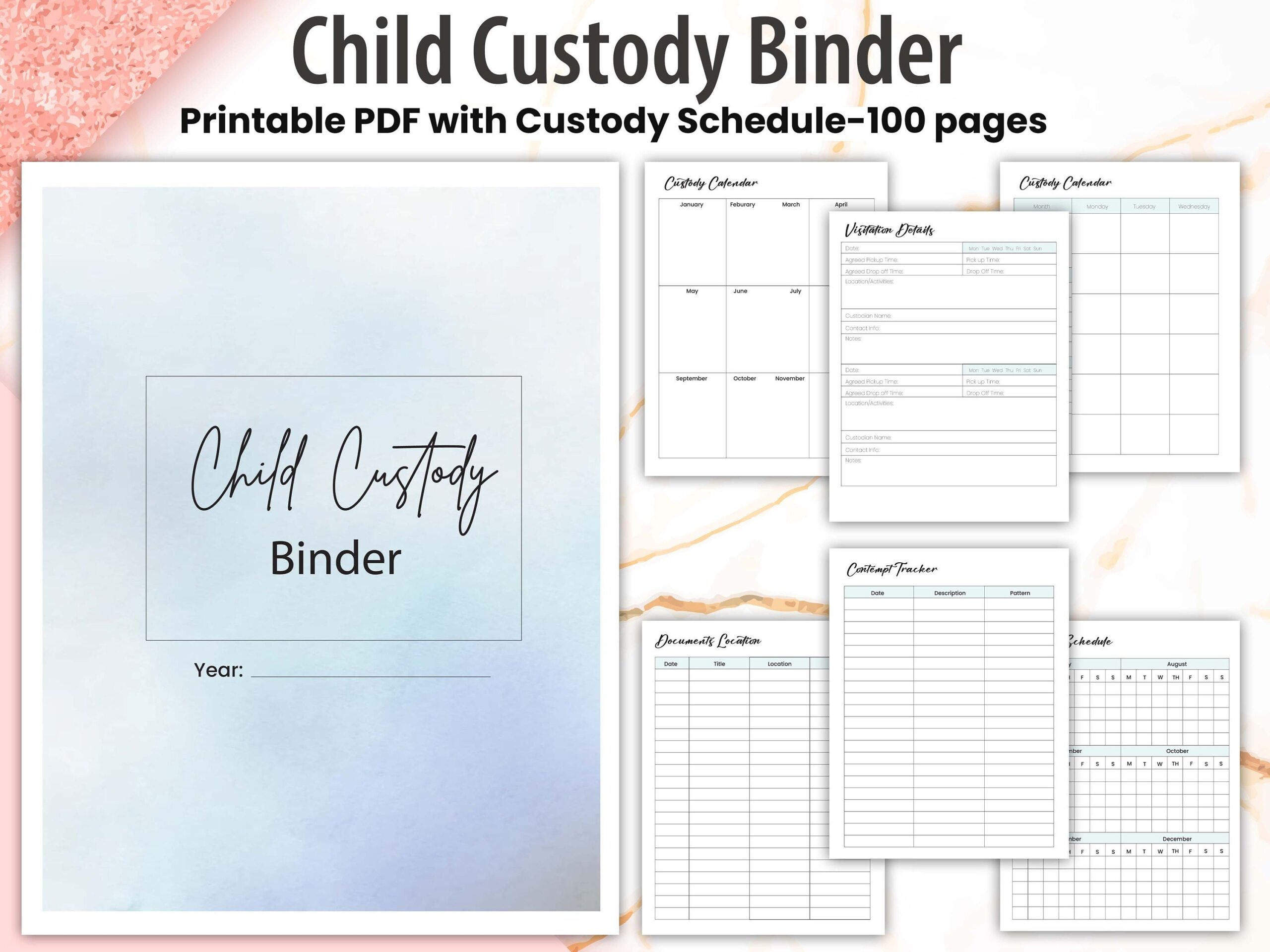 Family Harmony Child Custody Binder Child Custody Bider Custody Family Harmony Child Custody Binder Child Custody Bider Custody