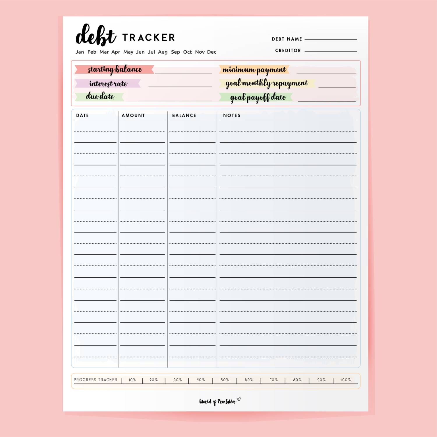 Free Printable Household Notebook Templates