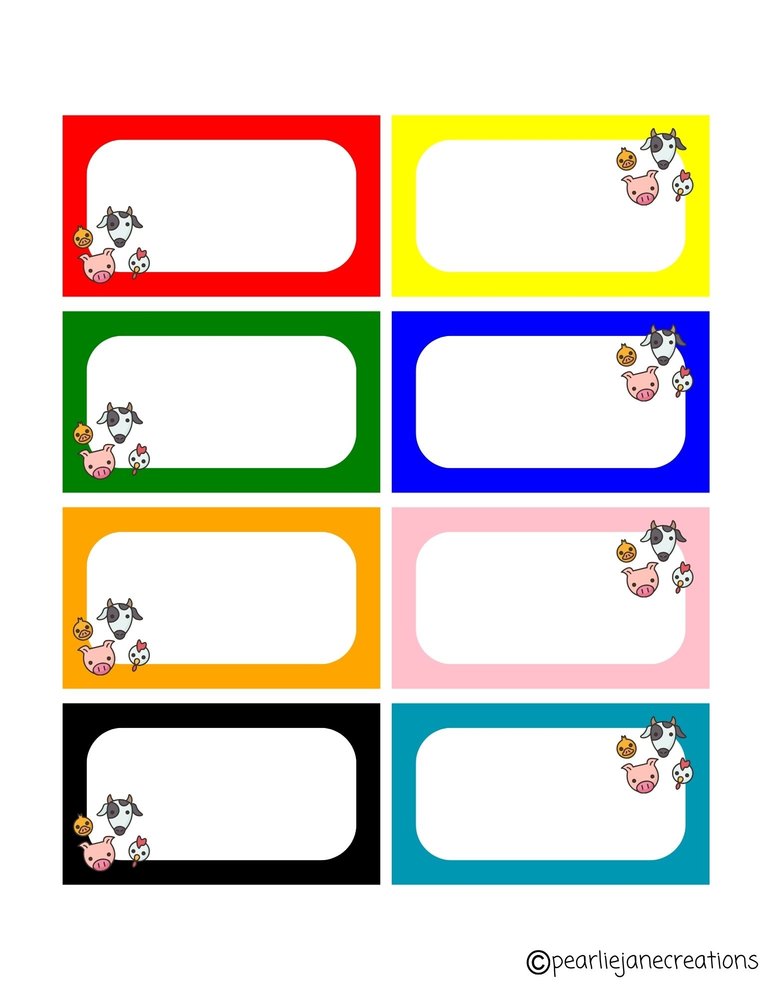 Free Printable Cubby Labels