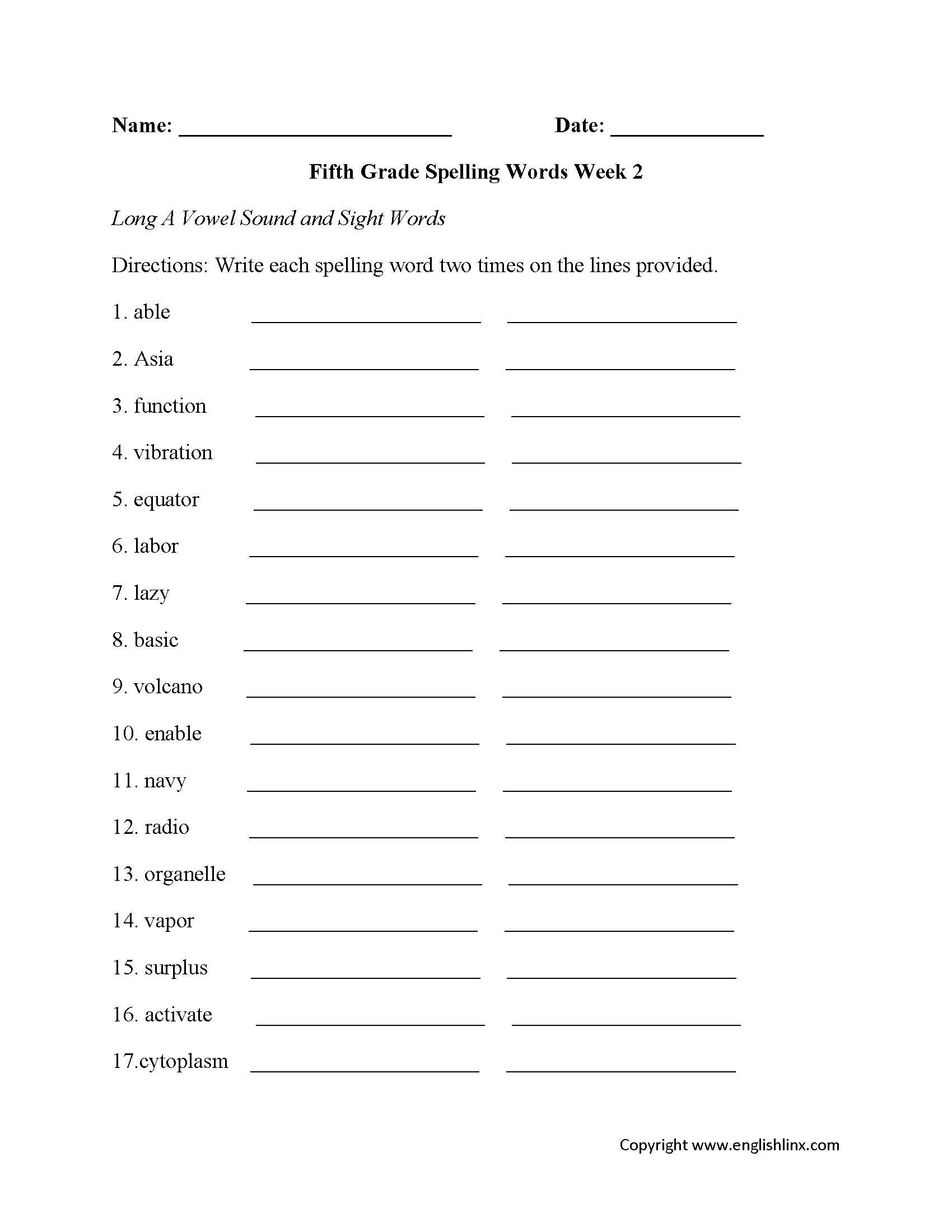 Fifth Grade Worksheets Digital Practice Printables For Kids 
