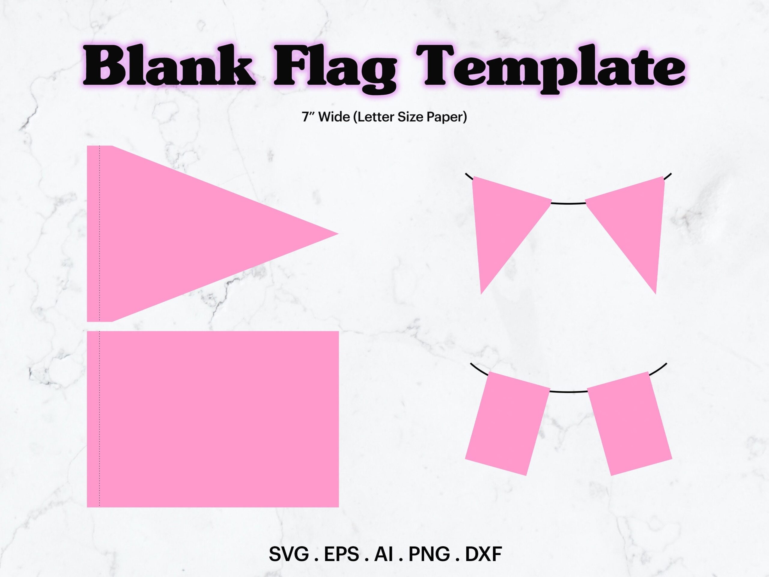 Blank Flag Template Printable