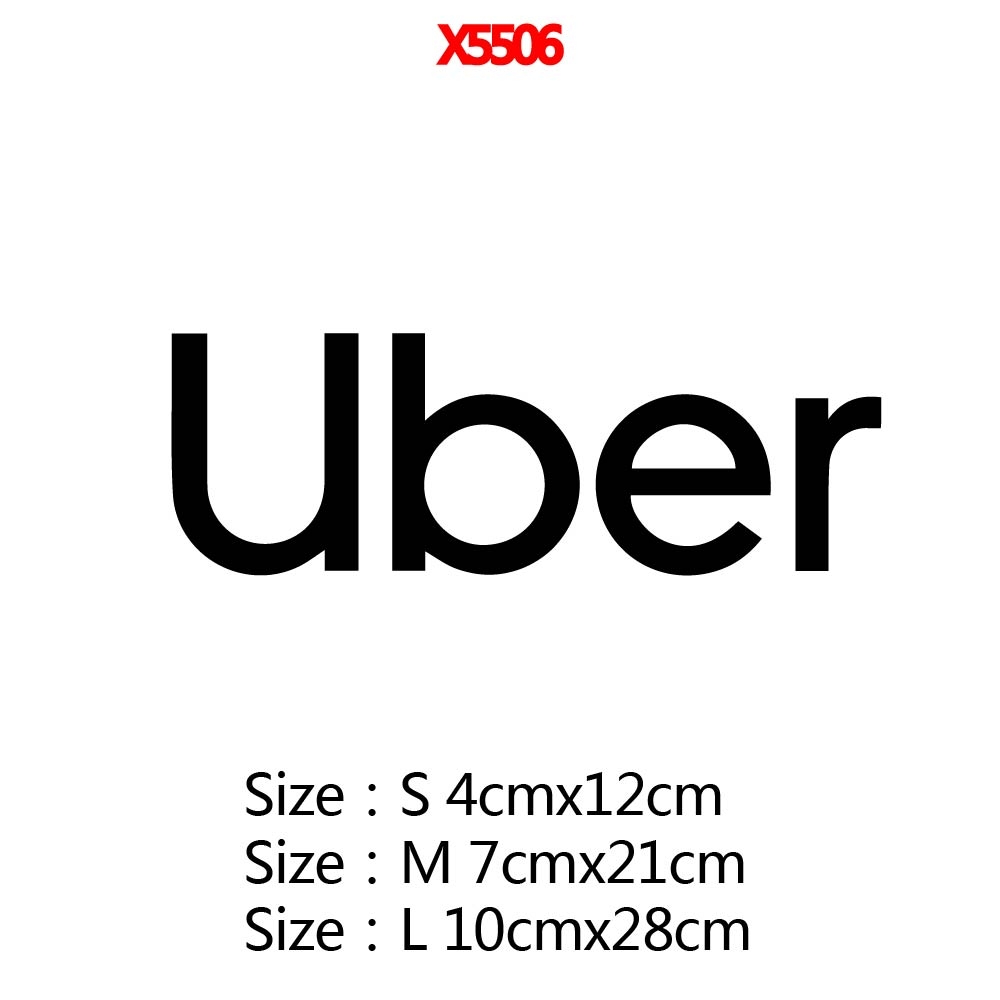 Flexible Magnets UBER CAR Decals 3 5 X 3 5 Inches Black Decals Worksheets Library