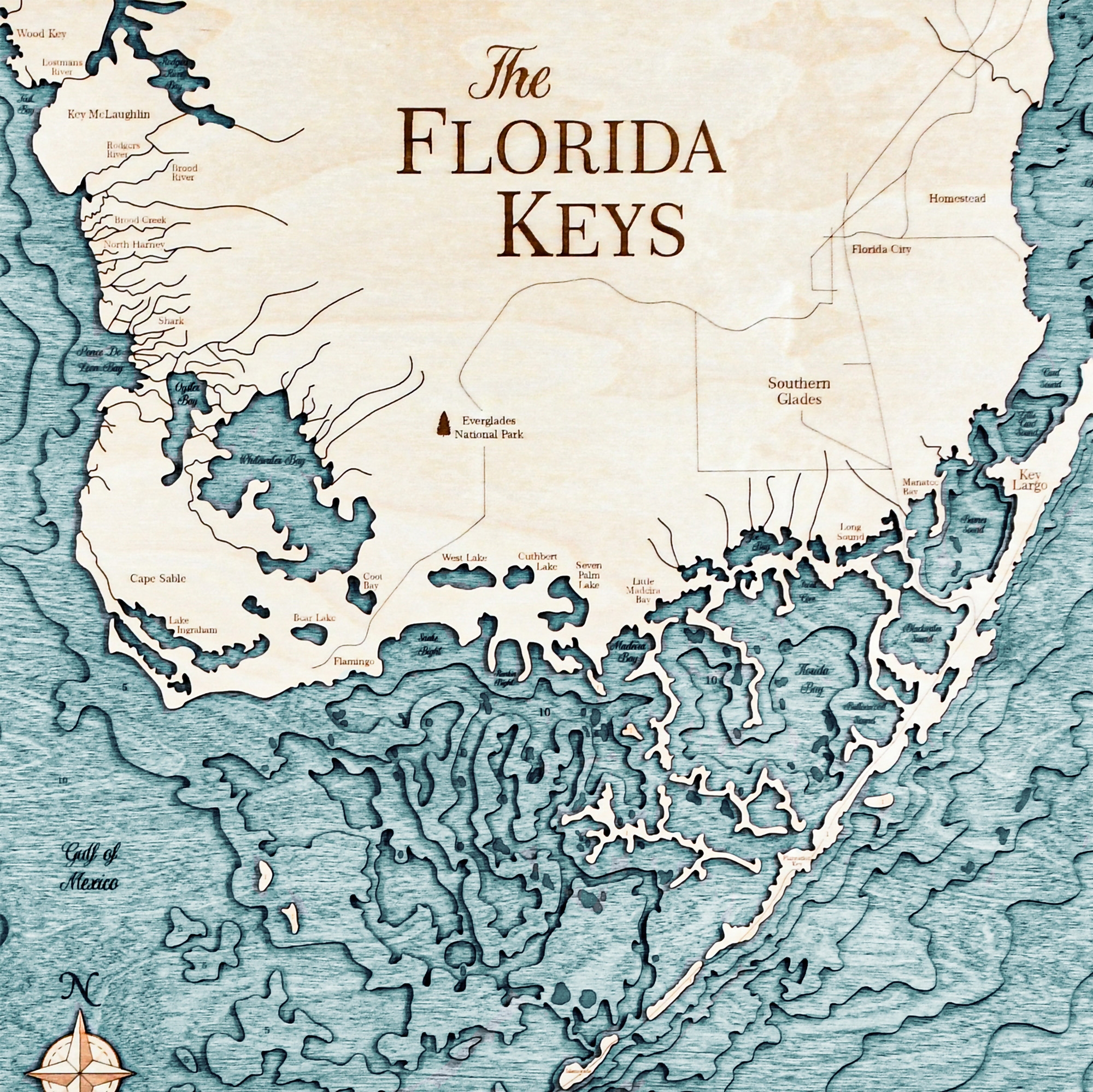 Florida Keys Nautical Map Wall Art Sea And Soul Charts