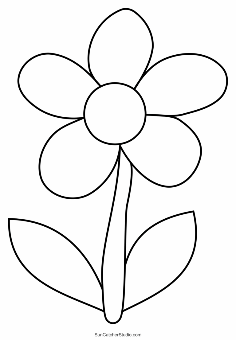Free Printable Flower Templates For Kids Template Free Printable free-printable-flower-templates-for-kids-template-free-printable