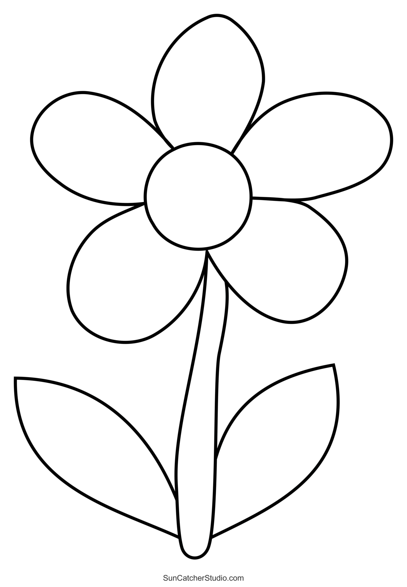 Free Printable Flower Templates For Kids