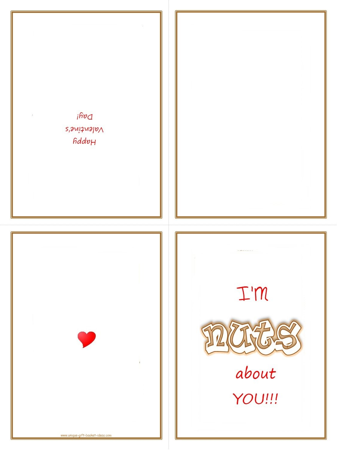 Foldable Printable Valentine Cards Printable Party Favors