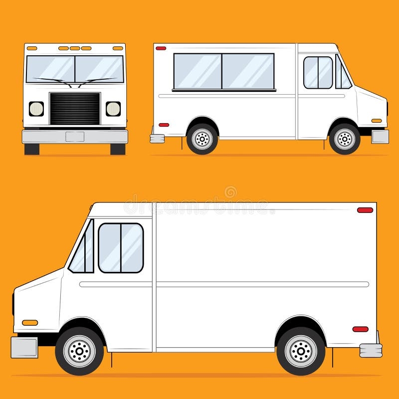 Printable Blank Food Truck Design Template