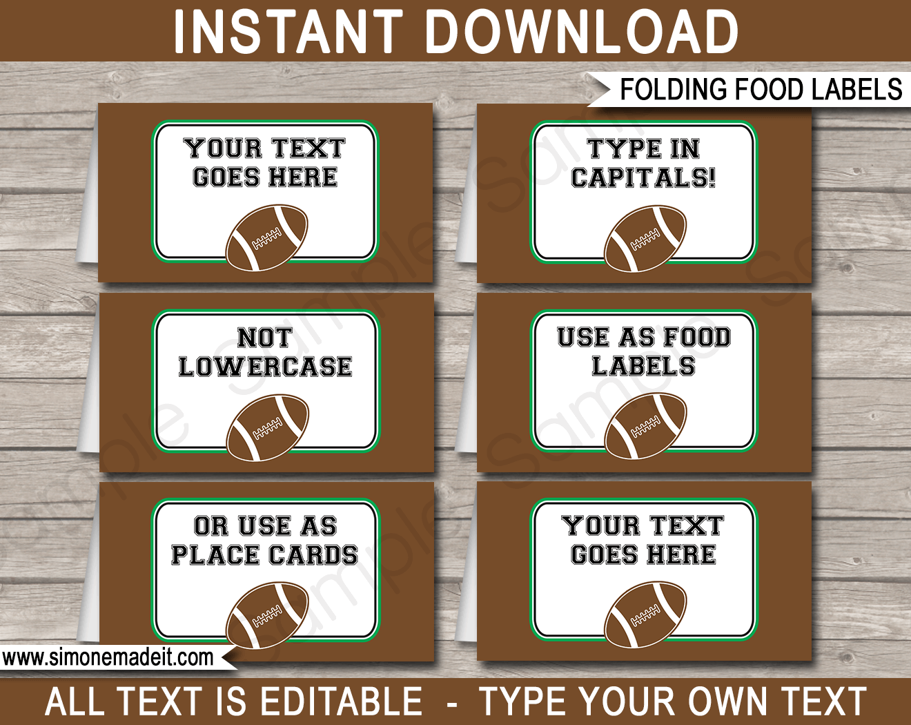 Football Template Printable Free