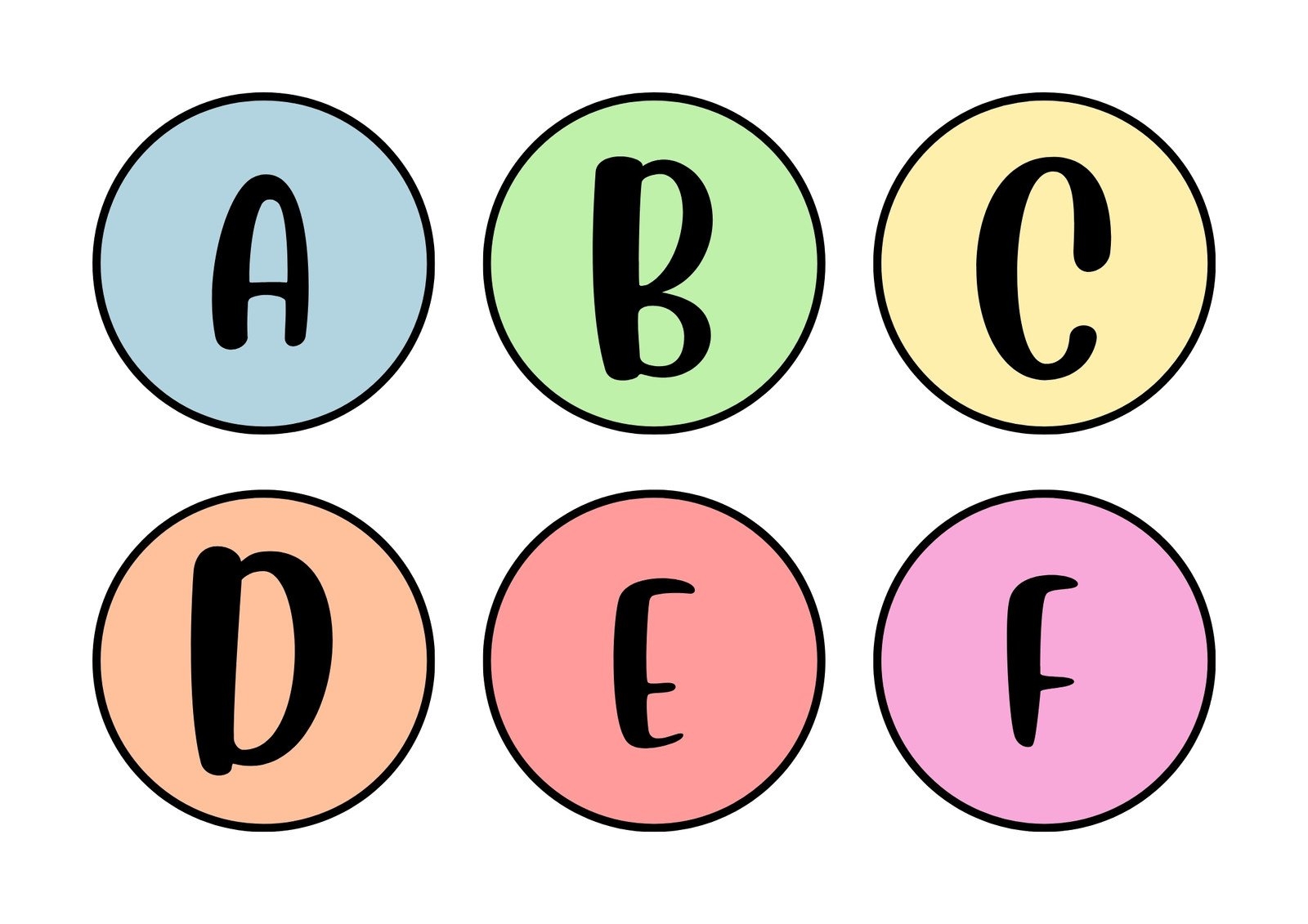 Alphabet Letters Template Printable Free