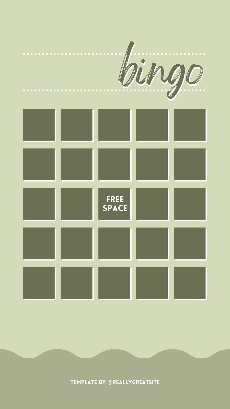 Printable Bingo Template Blank