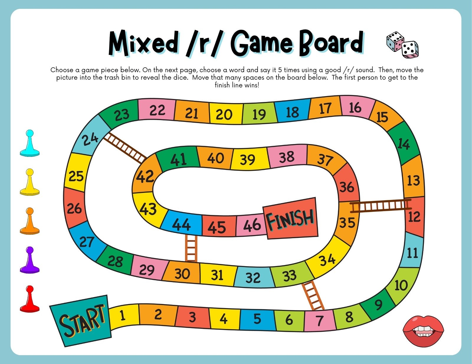 Free Printable Game Board Template