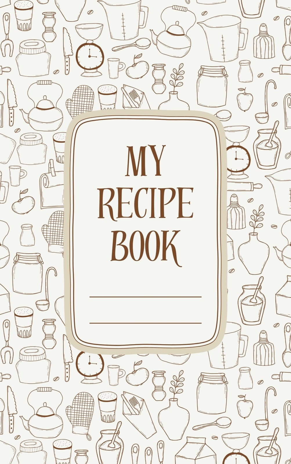 Printable Cookbook Template Free