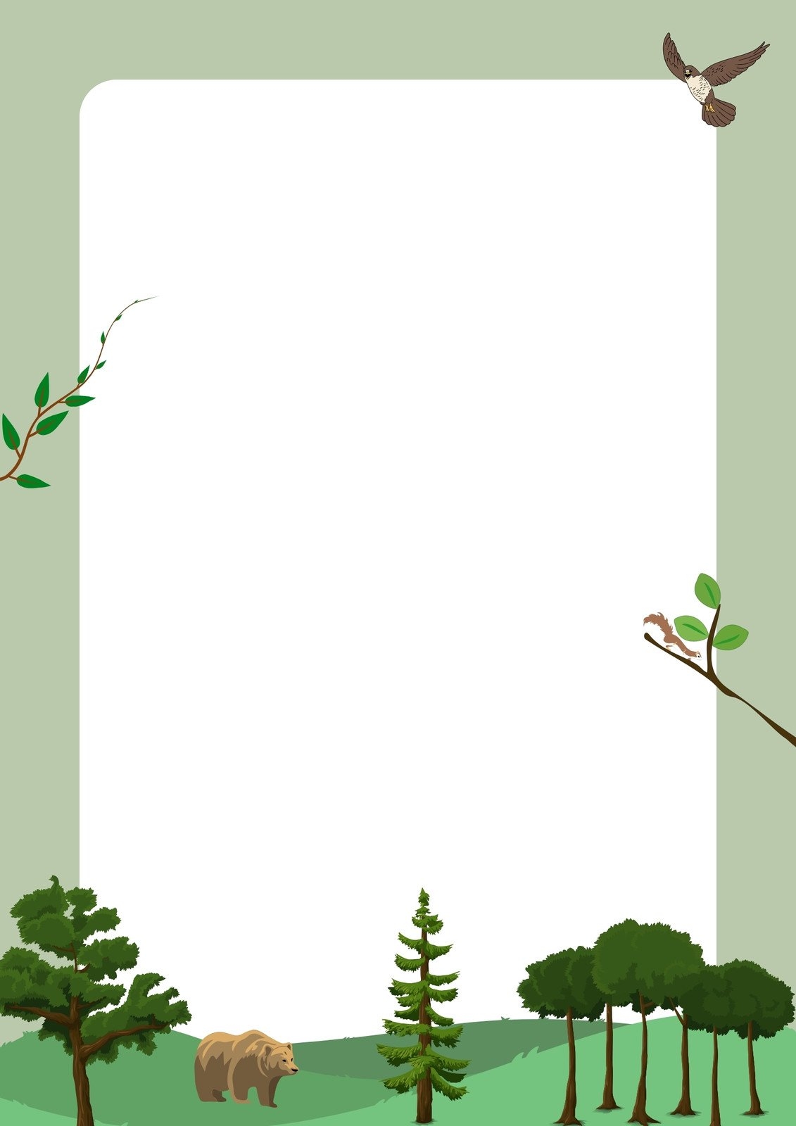 Free Printable Forest Template