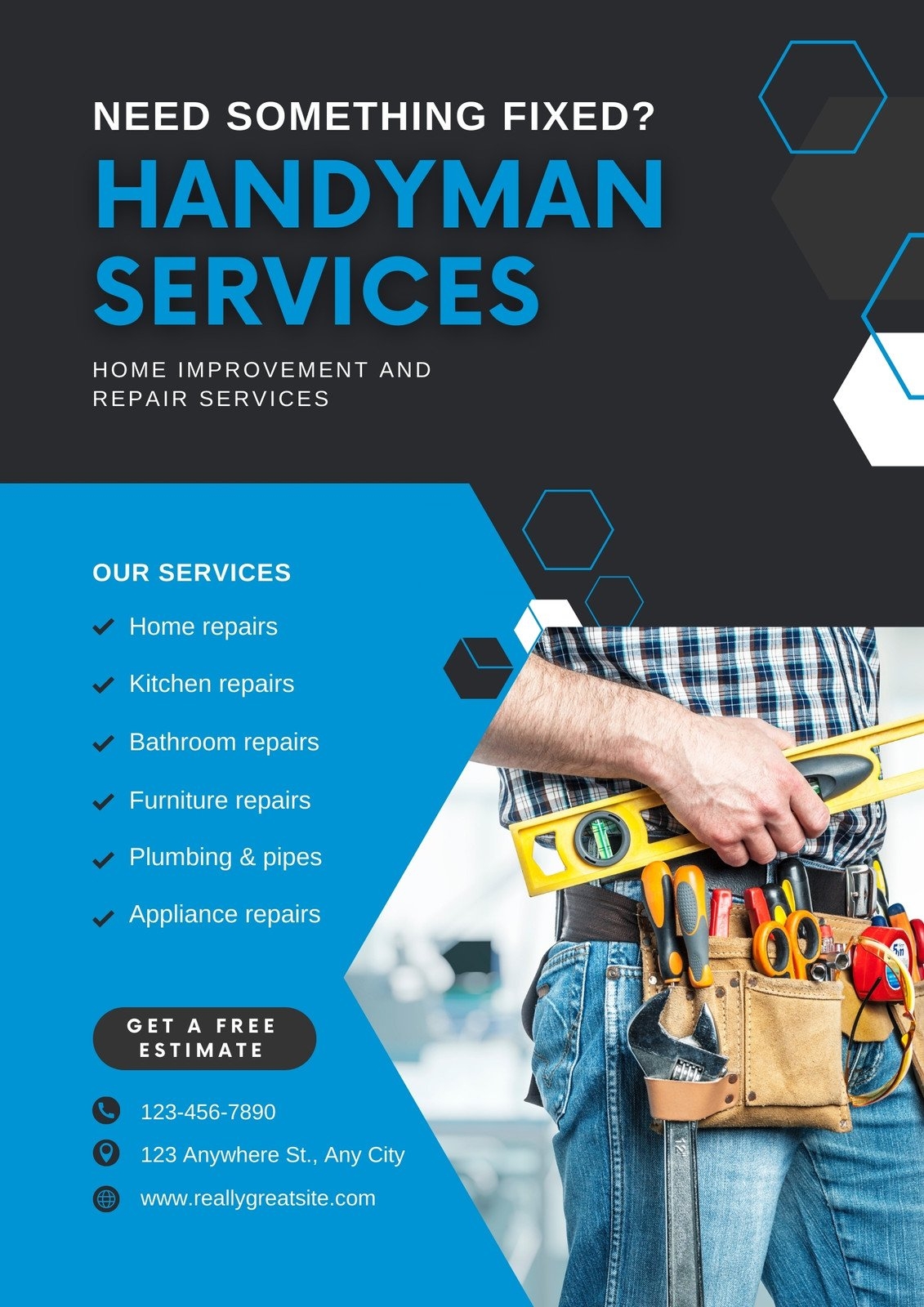 Free And Customizable Handyman Templates Canva