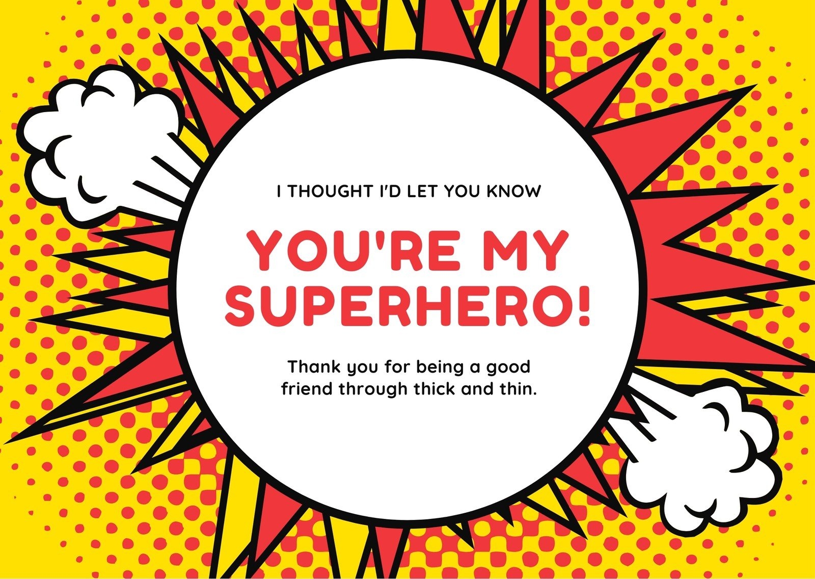 Free And Customizable Superhero Templates