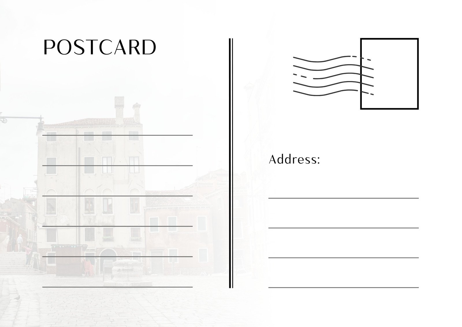 Free And Printable Holiday Postcard Templates Canva Free And Printable Holiday Postcard Templates Canva