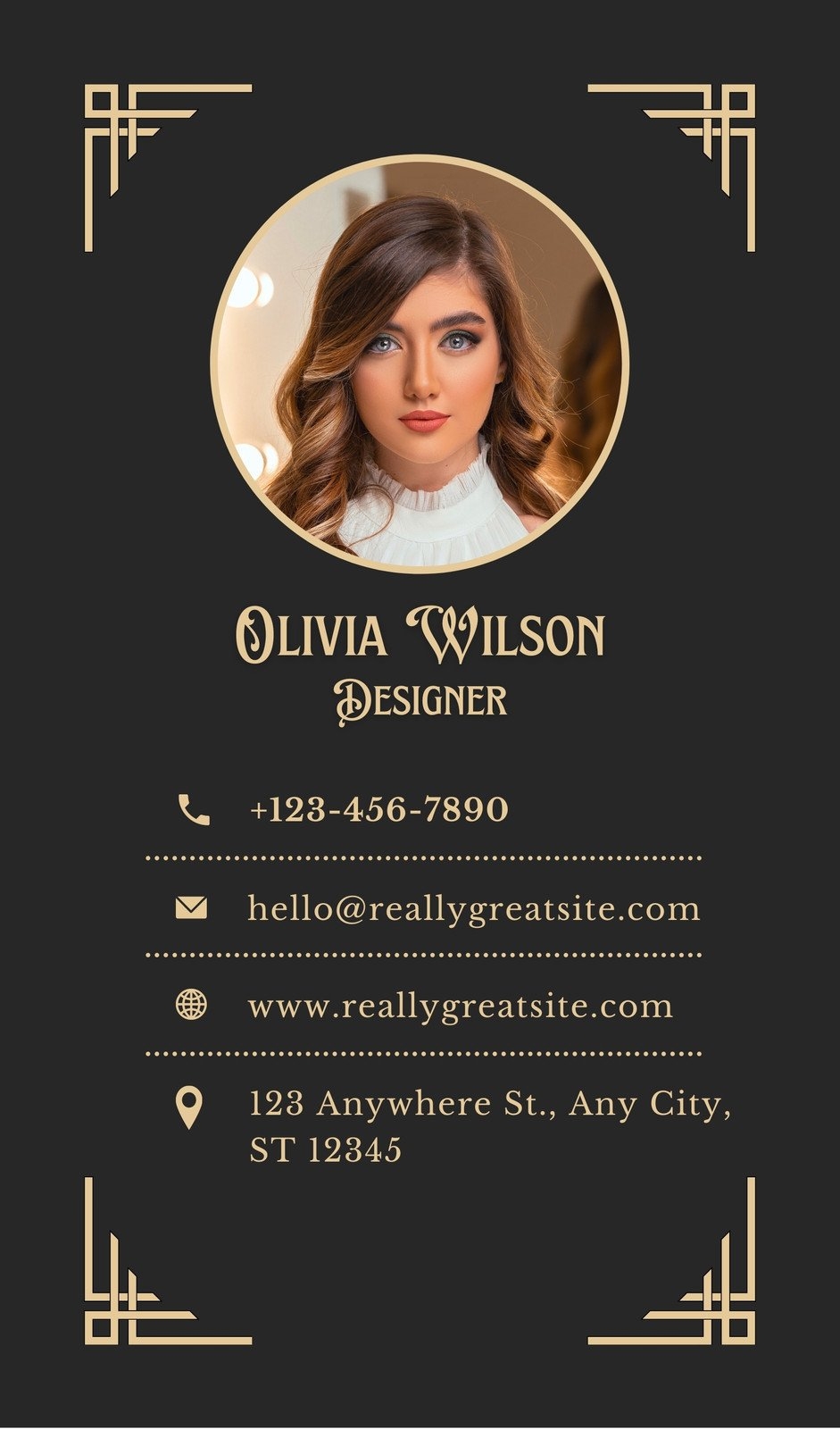 Free Printable Vintage Business Card Template