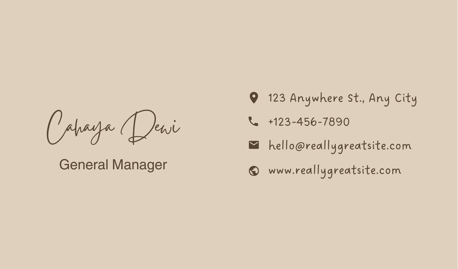 Free Printable Vintage Business Card Template