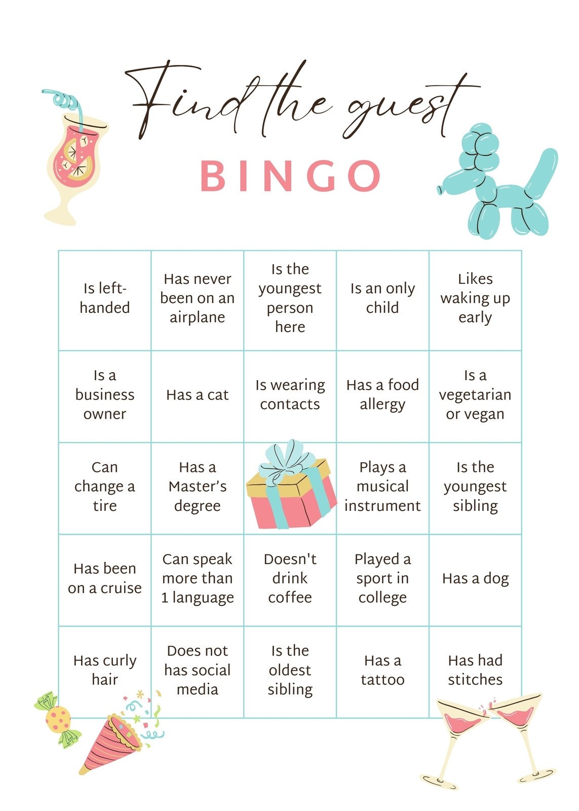 Free Bingo Card Templates To Customize And Print Canva