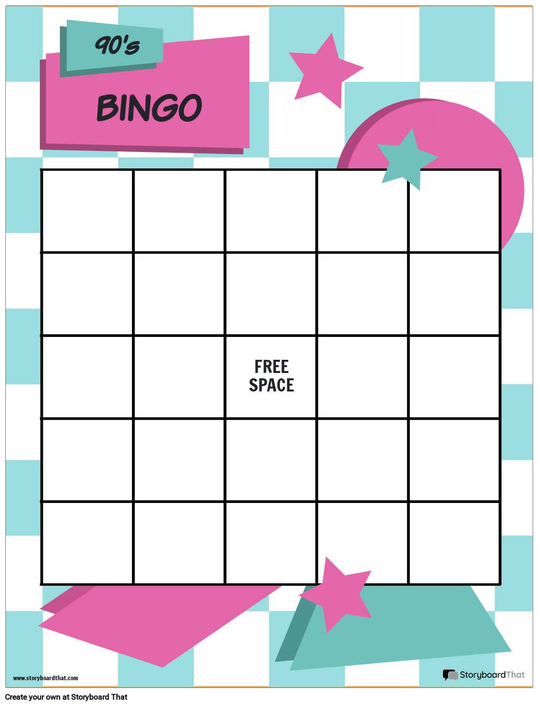 Free Bingo Card U0026 Board Templates Customize And Print