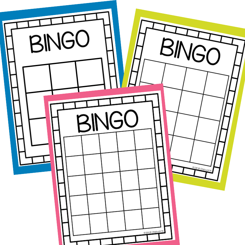 Free Printable Bingo Boards Blank