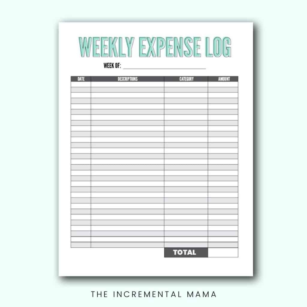 Free Printable Blank Budget Sheet