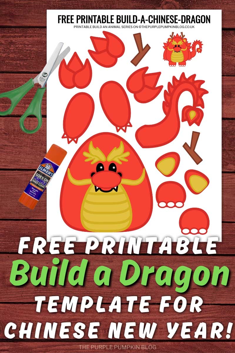 Free Printable Chinese Dragon Puppet Template Free Printable Chinese Dragon Puppet Template