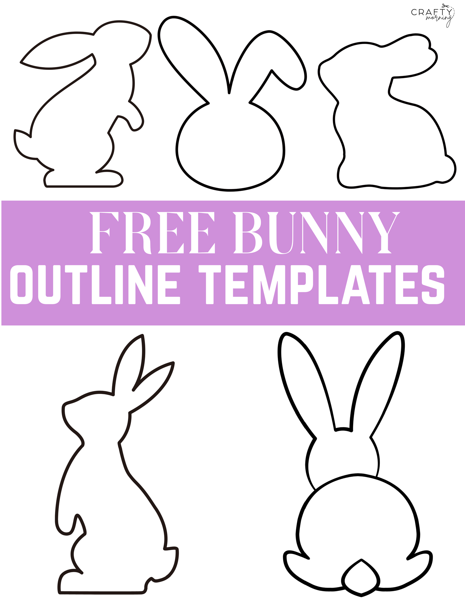 Easter Bunny Free Printable Template