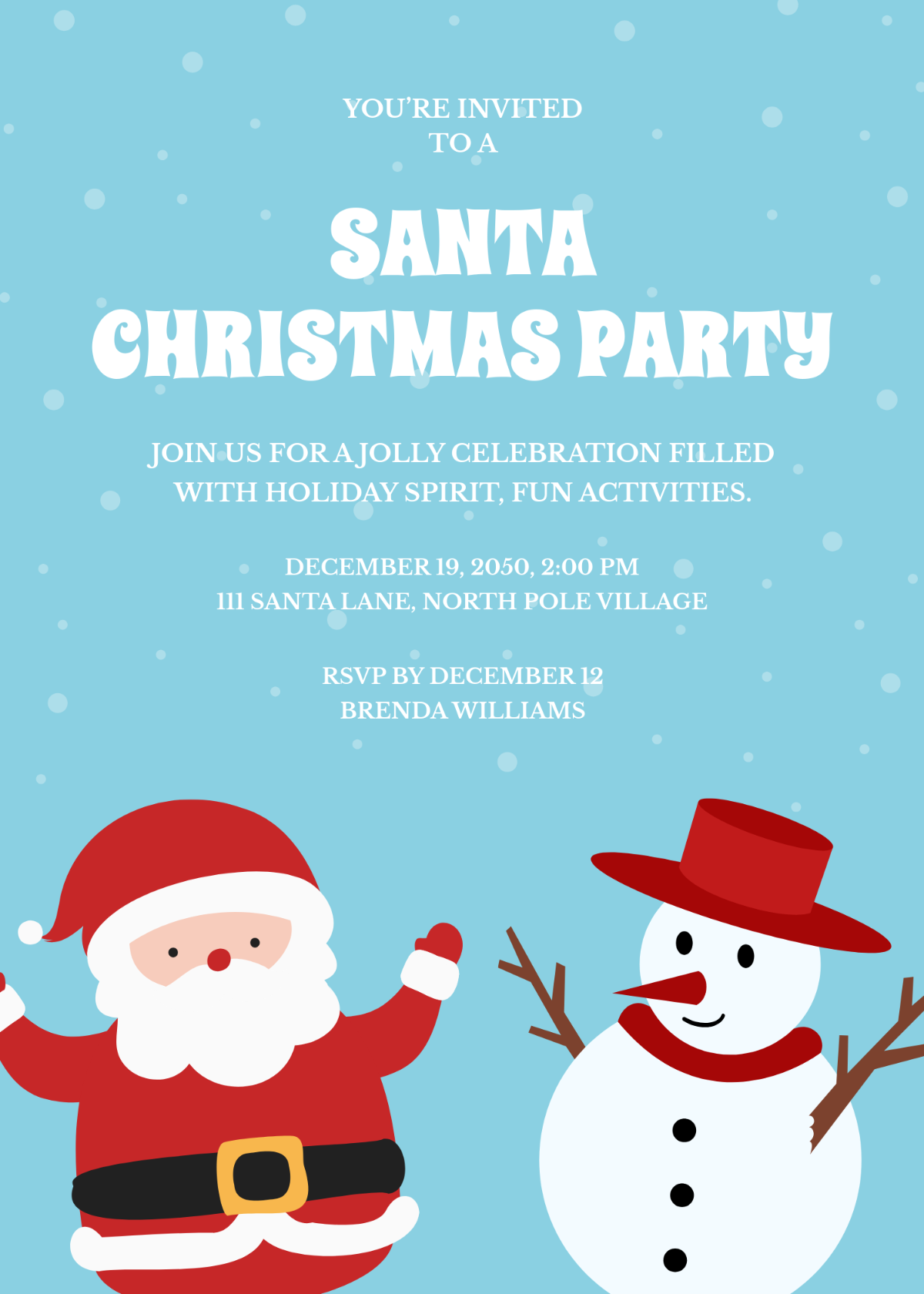 Free Christmas Invitation Templates Editable And Printable