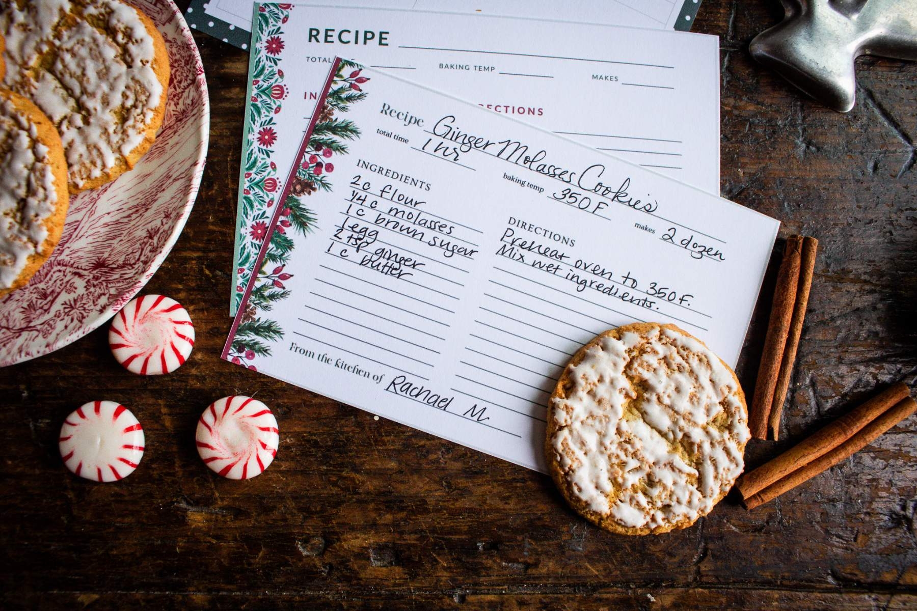 Free Printable Christmas Recipe Card Templates Free Printable Christmas Recipe Card Templates