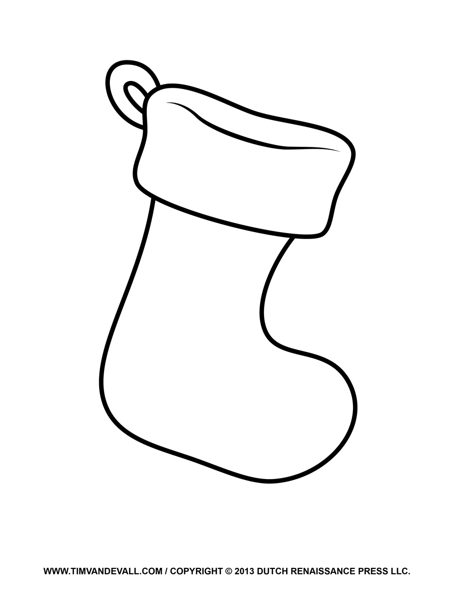 Free Christmas Stocking Template Clip Art U0026 Decorations