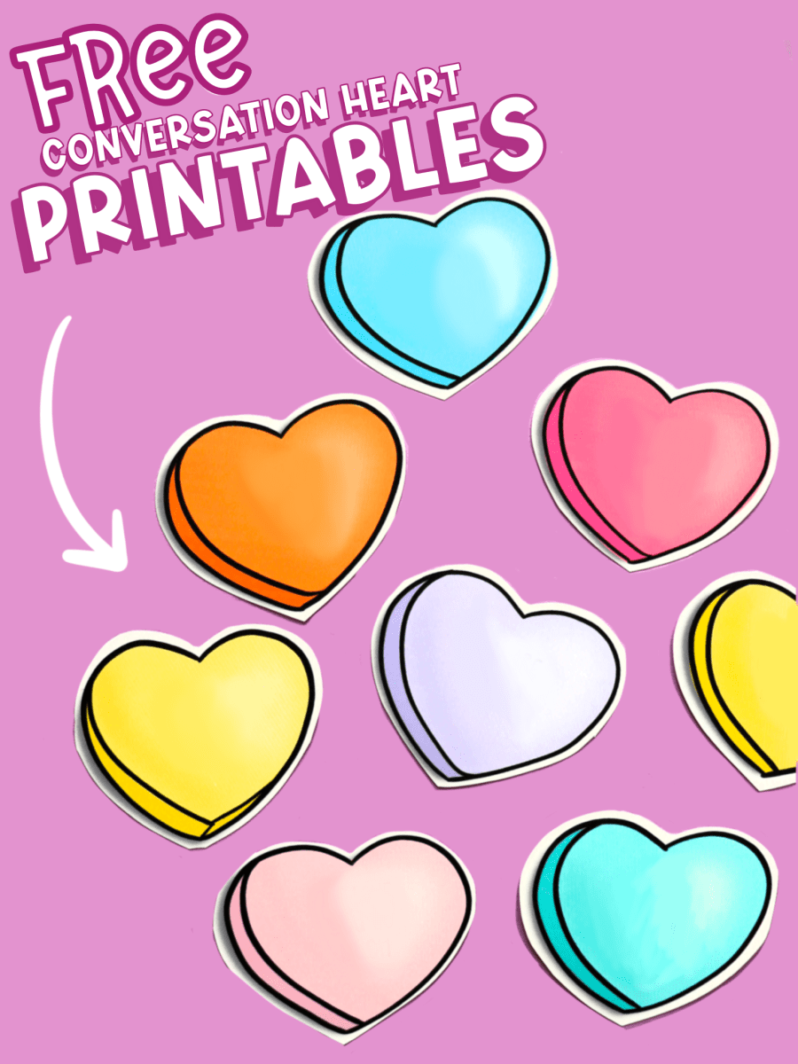 Free Printable Conversation Heart Templates