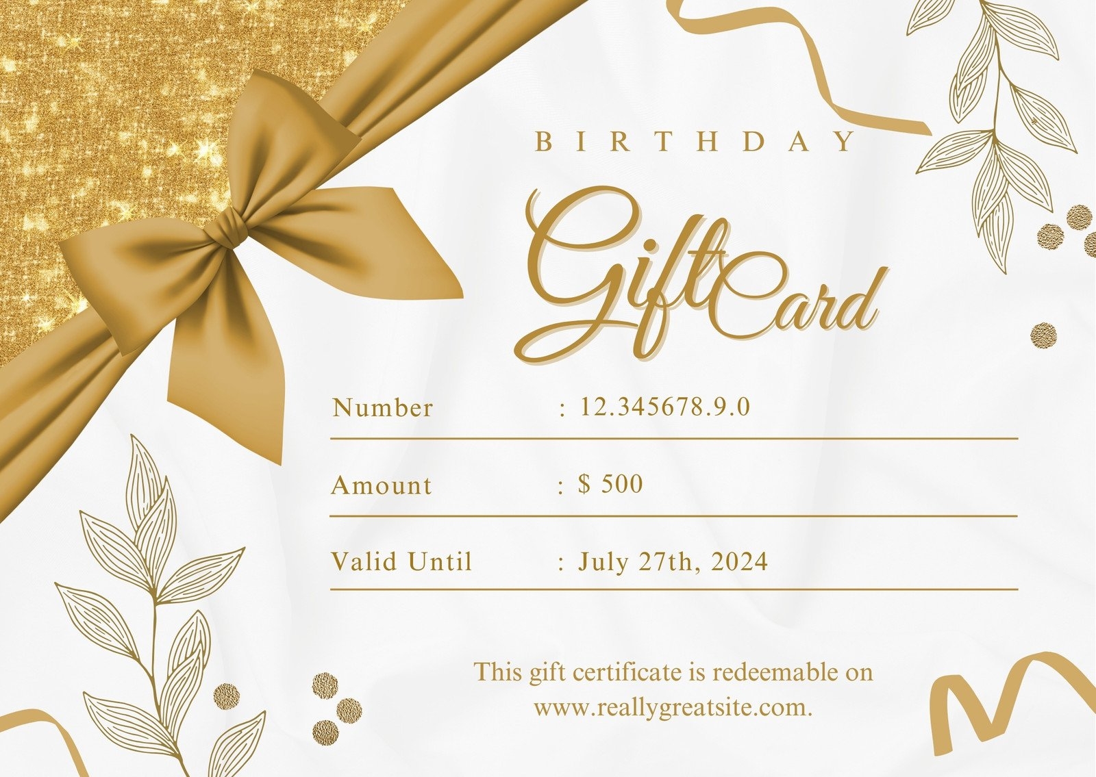 Free Custom Printable Birthday Gift Certificate Templates Canva