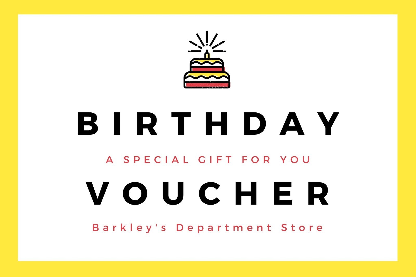 Free Printable Happy Birthday Coupon Template