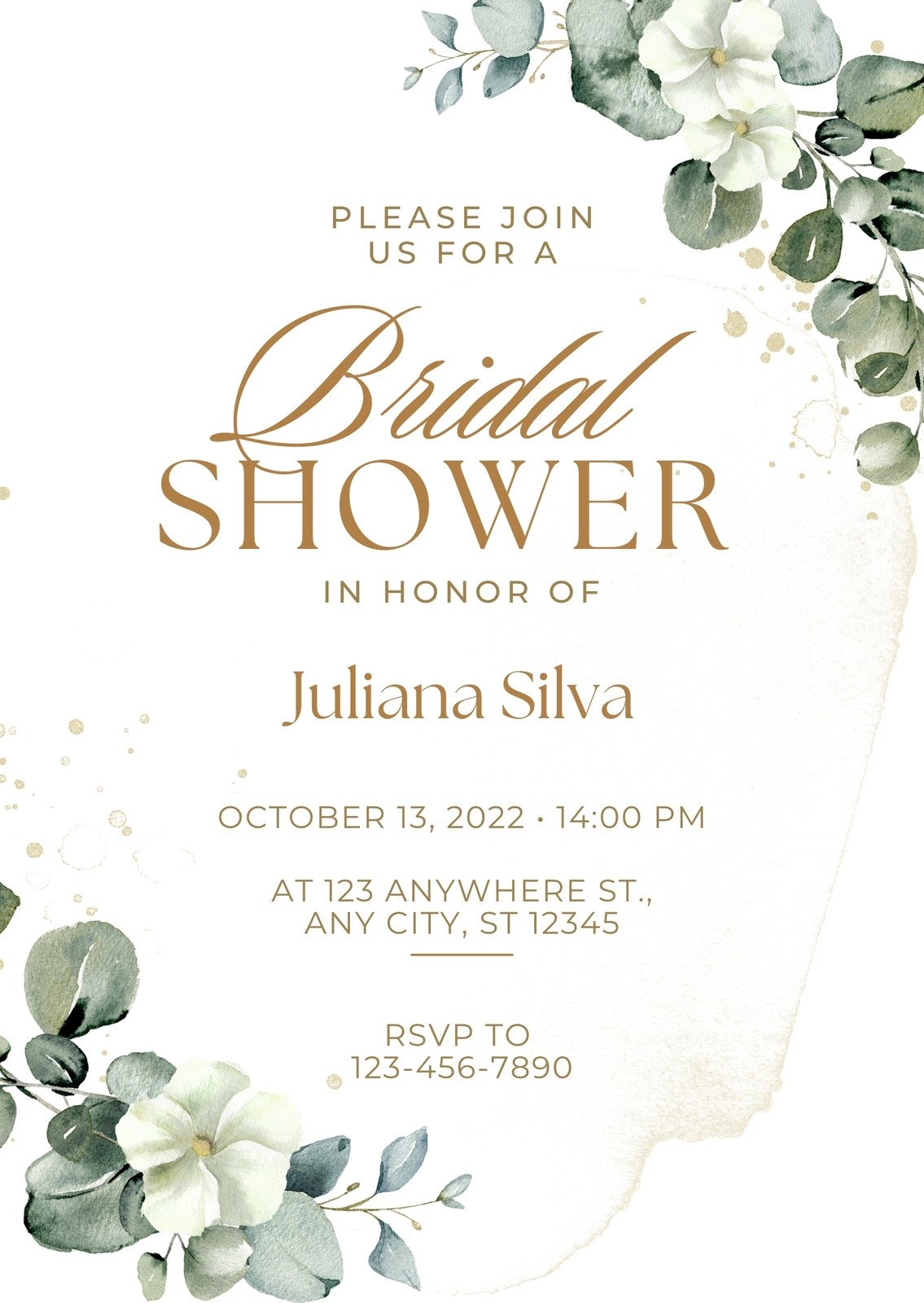 Printable Template Bridal Shower Free