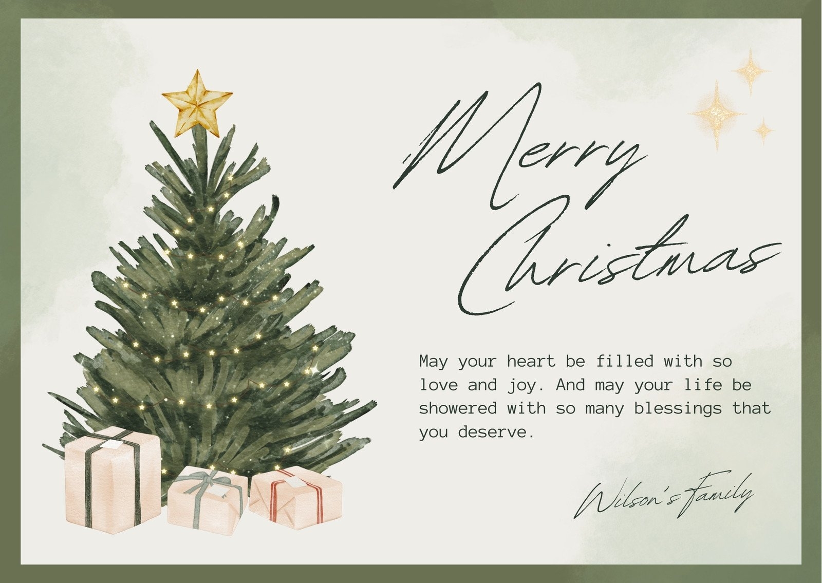 Free Custom Printable Christmas Card Templates Canva