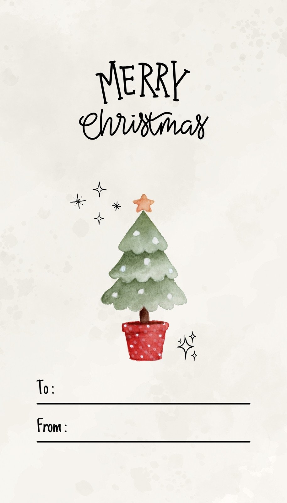 Free Custom Printable Christmas Tag Templates Canva