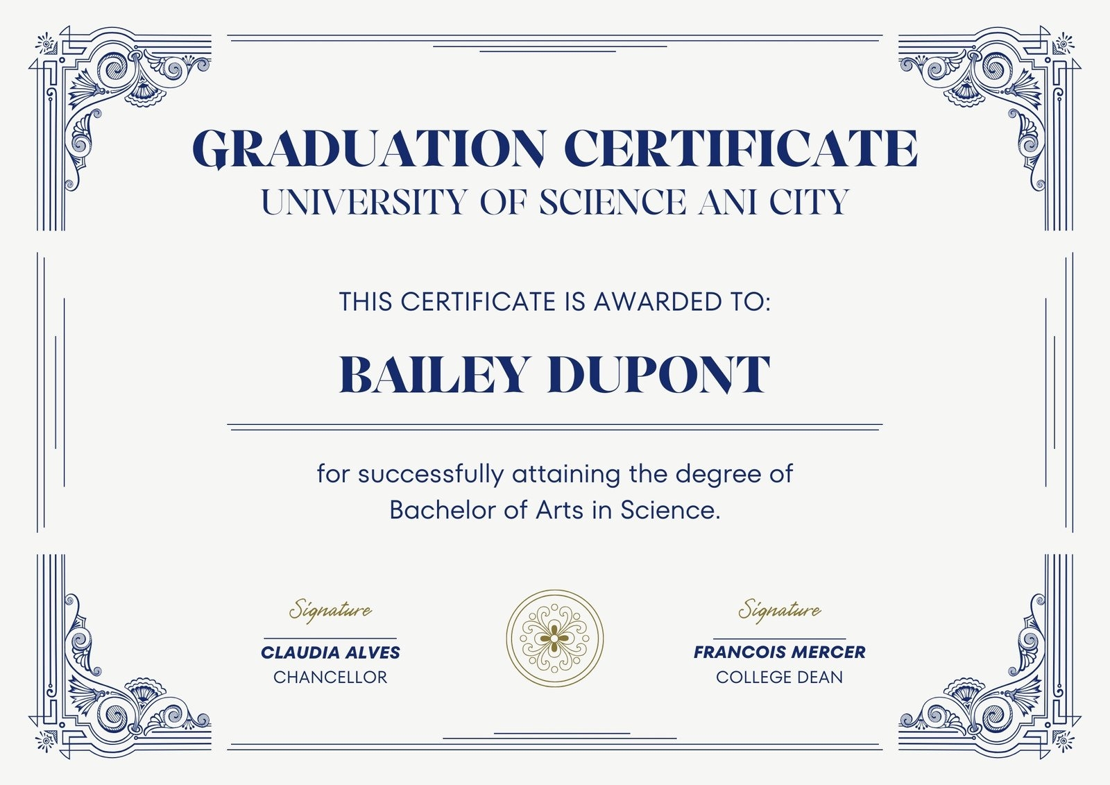 Free Custom Printable Diploma Certificate Templates Canva
