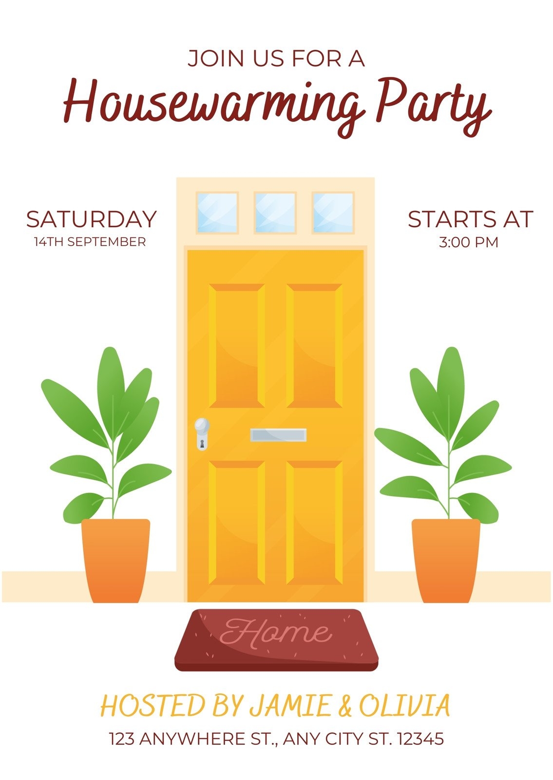 Free Custom Printable Housewarming Invitation Templates Canva Worksheets Library