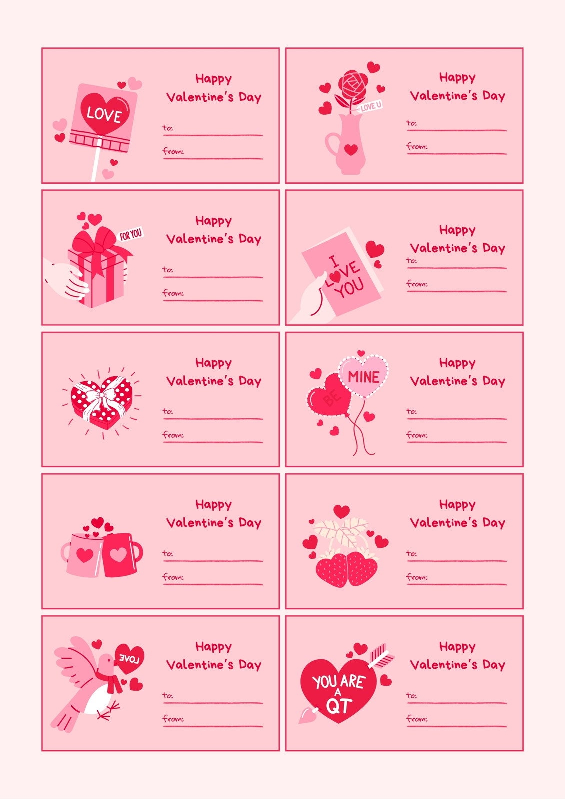 Free Valentine Printable Templates
