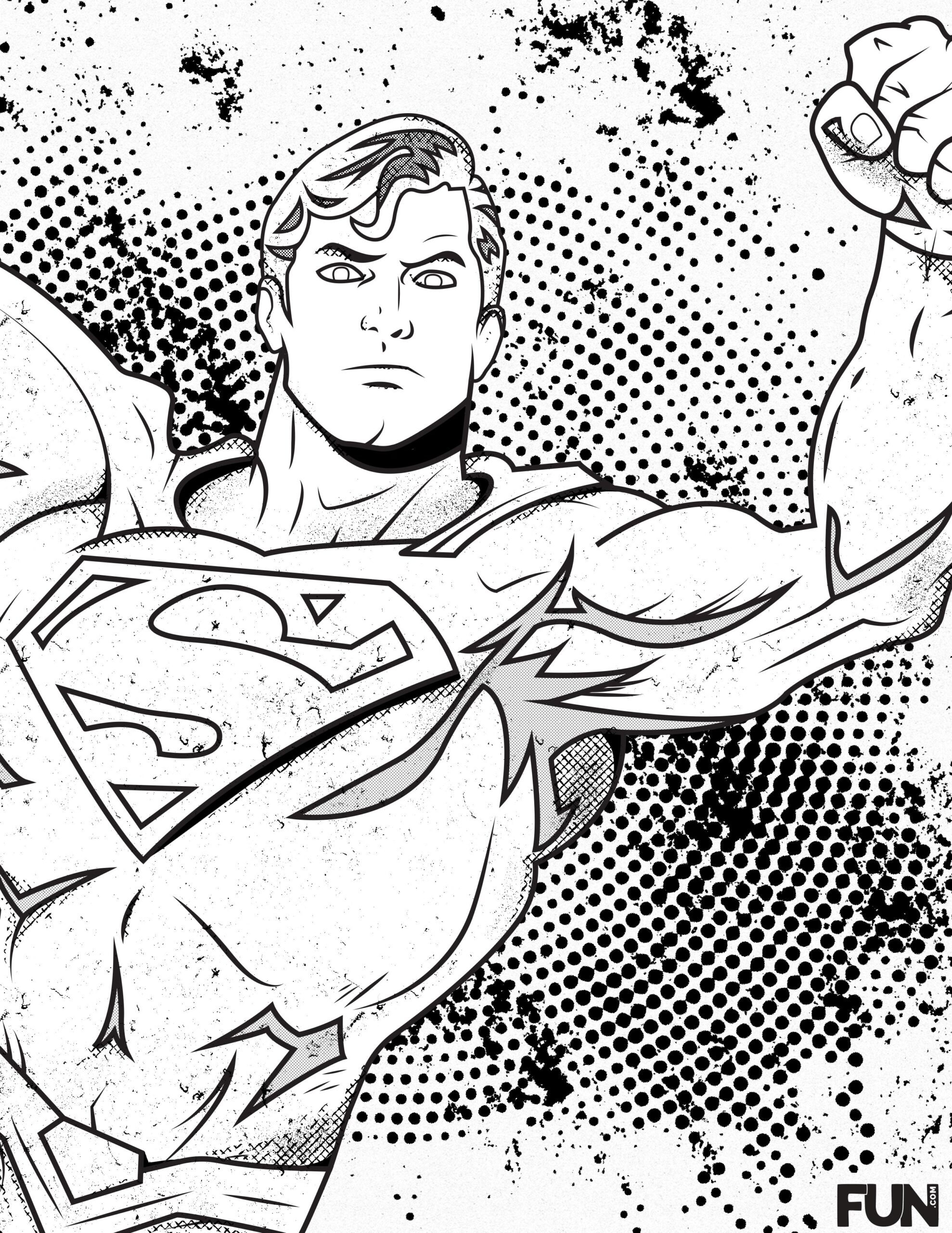 Free Printable Superman Coloring Pages