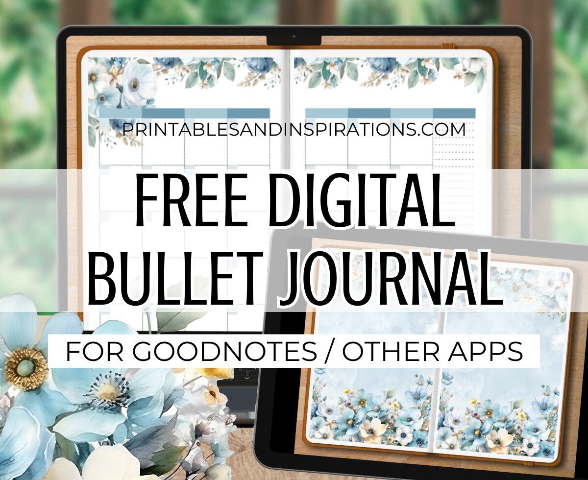 Free Digital Bullet Journal Template Every Month Printables And Inspirations