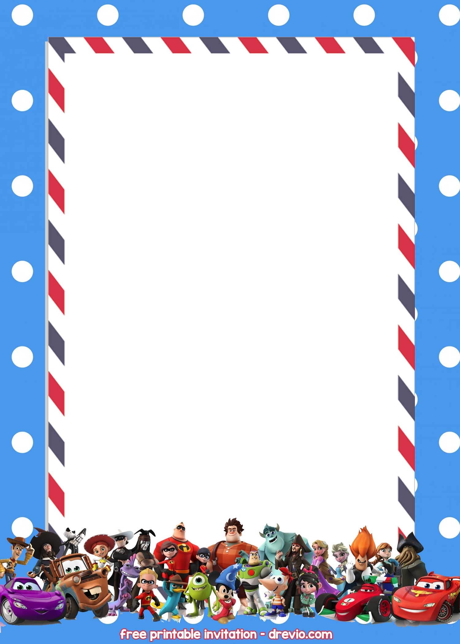 FREE Disney Invitations Templates Drevio Free And Printable Worksheets Library